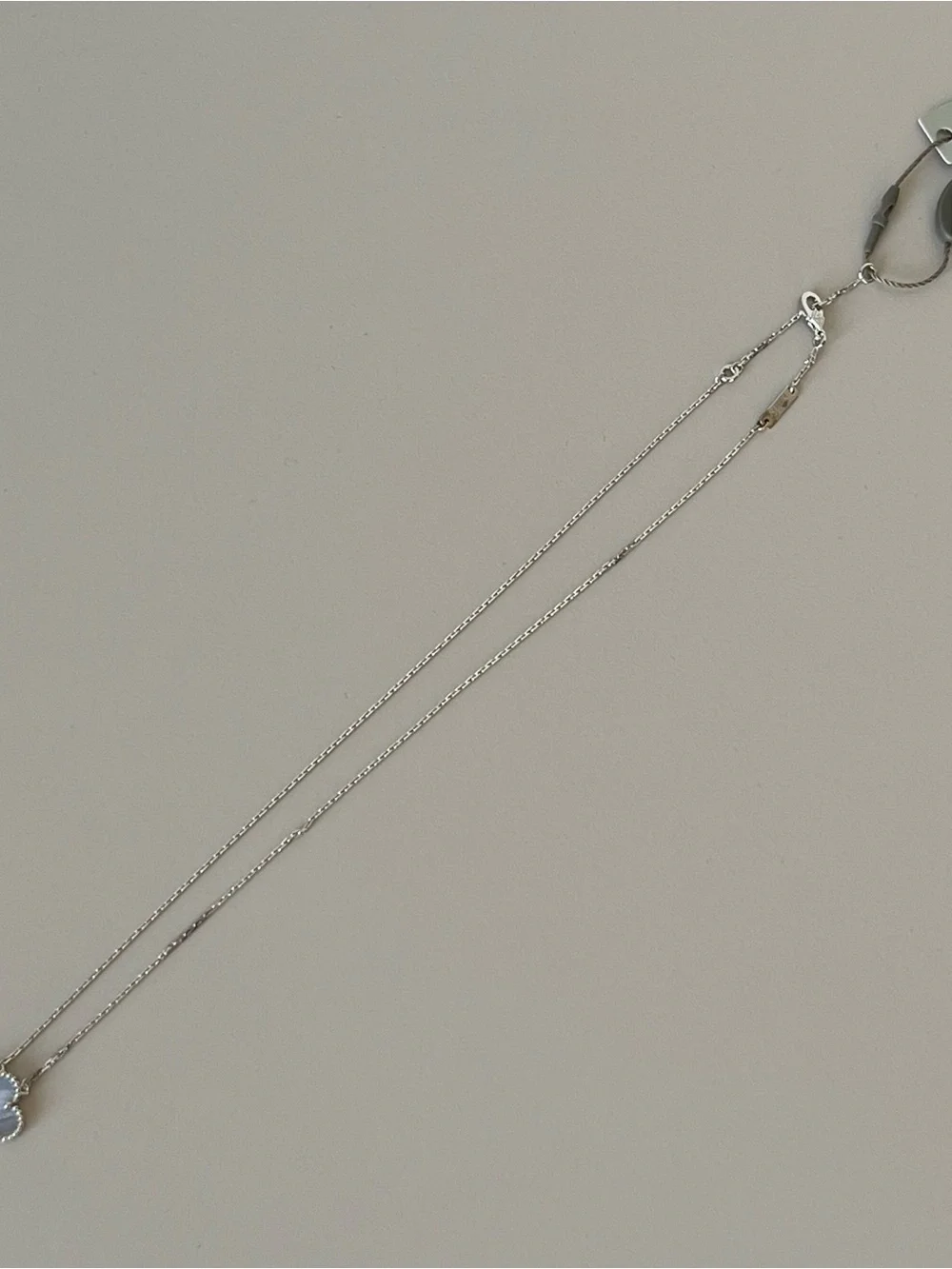 Van Cleef & Arpels Silver And Blue Necklace Pendant